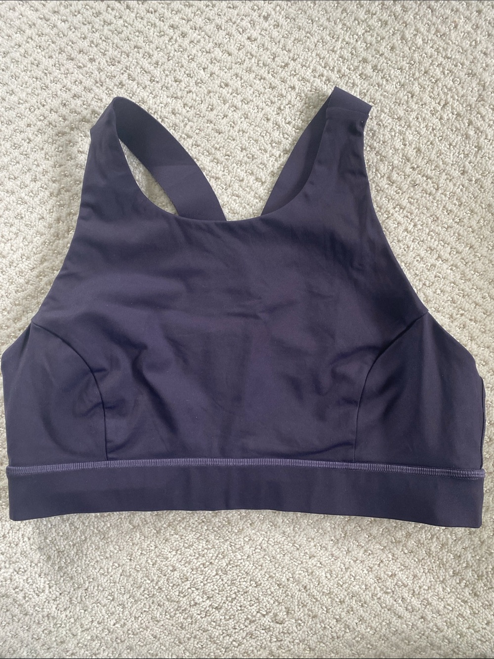 Lululemon Women's High-Neck Support Sports Bra - deep plum, 12